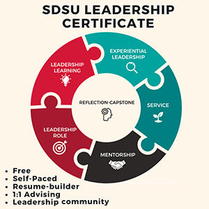 SDSU Leadership Certificate - see below for details
