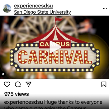 instagram video screen shot of carnival post