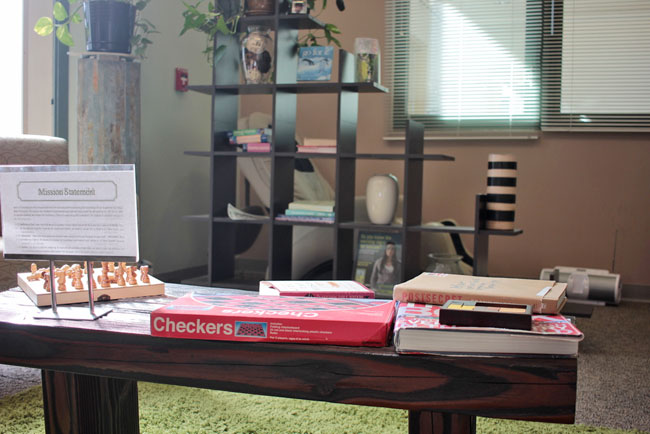 photo of the Center for Well Being game table