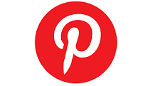 round pinterest logo with p