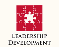 leadership development with puzzle icon