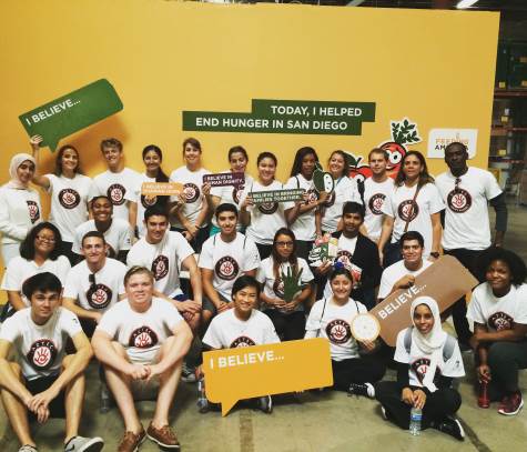 group photo: Feeding America San Diego food bank