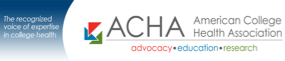 LOGO: American College Health Association: Advocacy, Education, Research