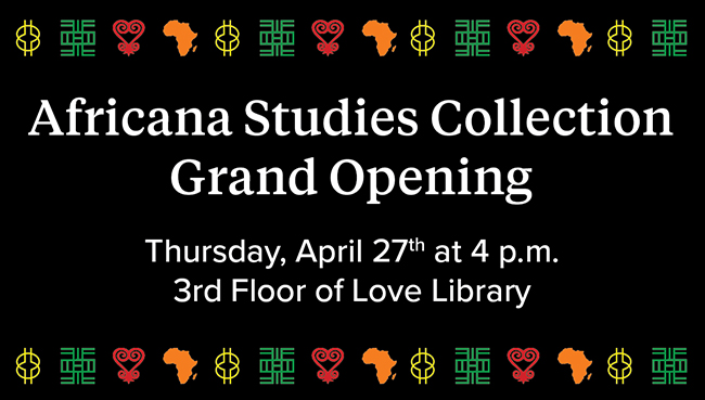 Africana Studies Collection Grand Opening