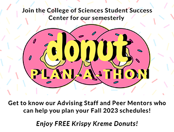 College of Sciences Donut Plan-A-Thon April 13 and 14