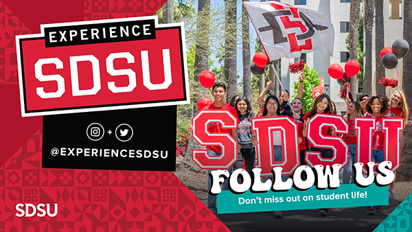 @ExperienceSDSU - follow us!
