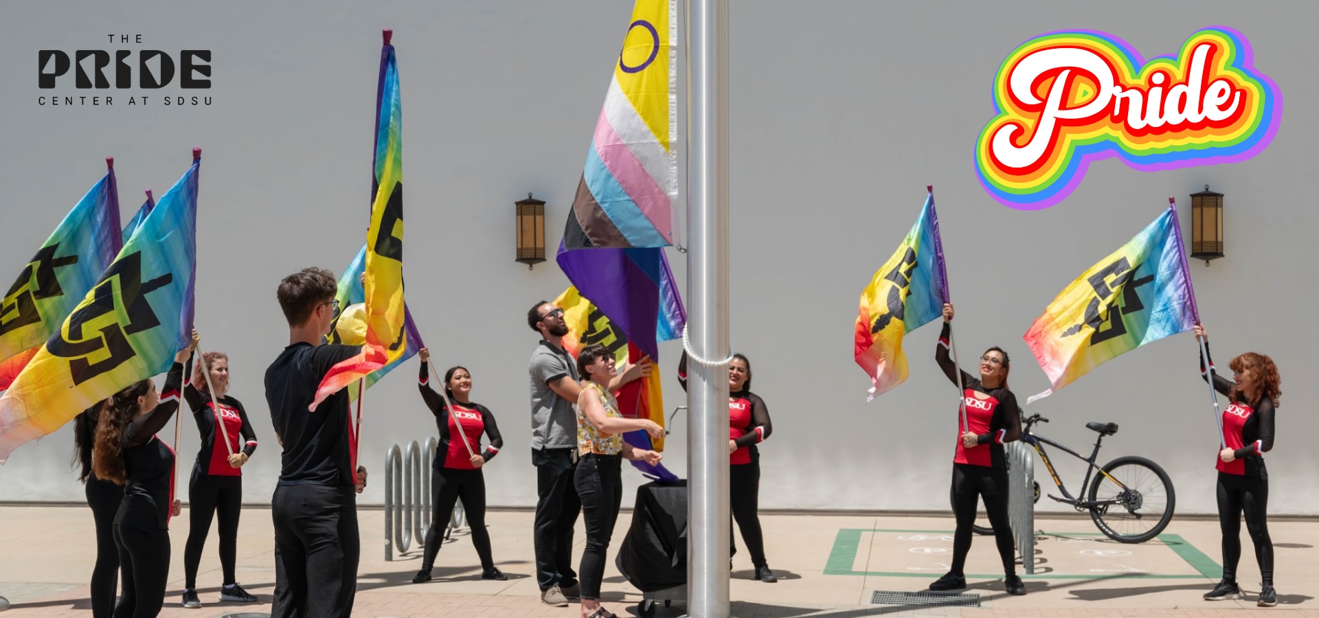pride flag raising