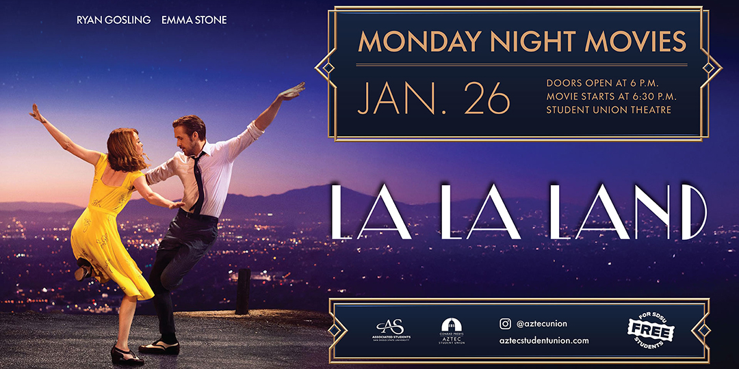 ASUB Events: Monday Night Movies - La La Land (Union Theatre) ASUB Events: Monday Night Movies - La La Land (Union Theatre)