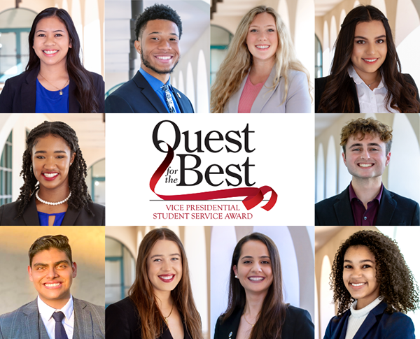 QUEST for the best vice presidential student service award