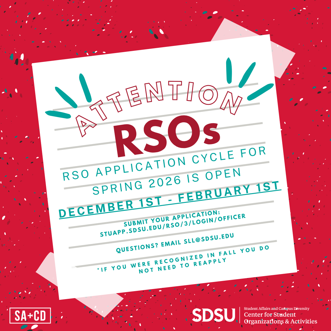 RSO Appllication opens soon for spring 2026