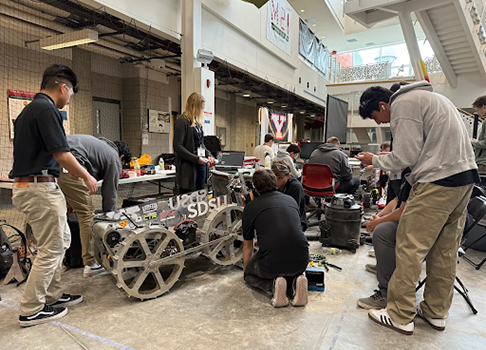 Students working on SSF funded project