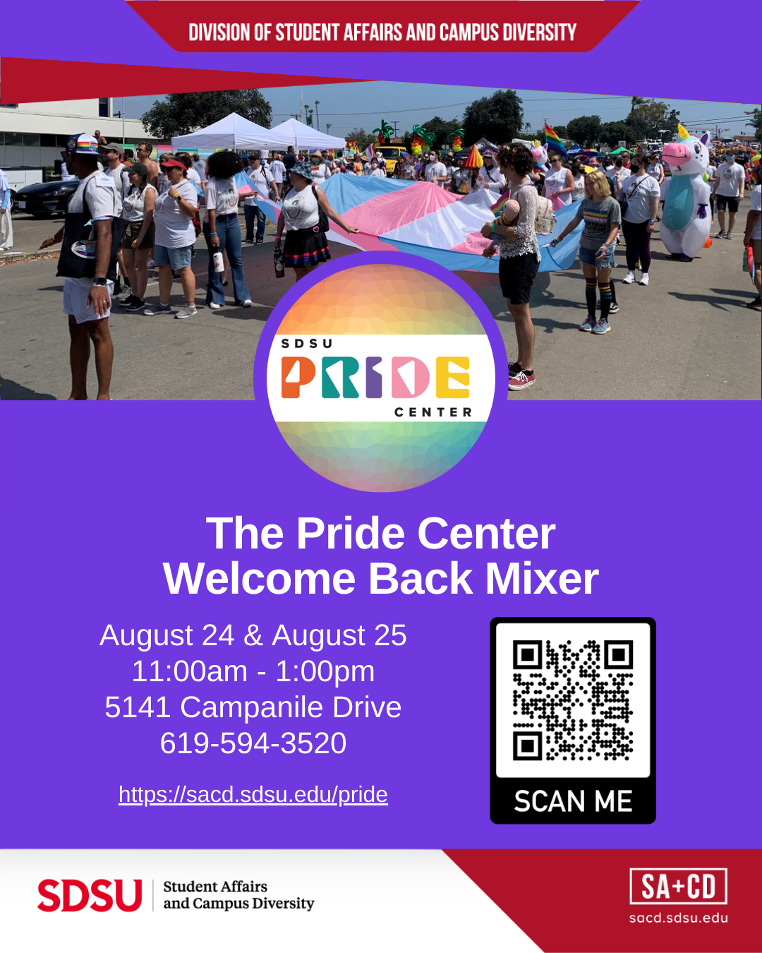 Pride Center Welcome Mixer Aug 24 & 25, 11 a.m. - 1 p.m. at The Pride Center