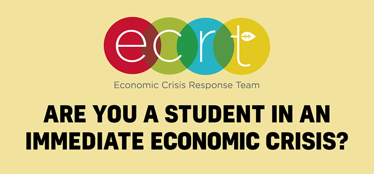 ecrt logo with text - are you a student in an immediate economic crisis?