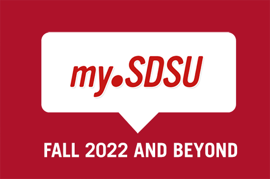 my.sdsu for fall 2022 and beyond