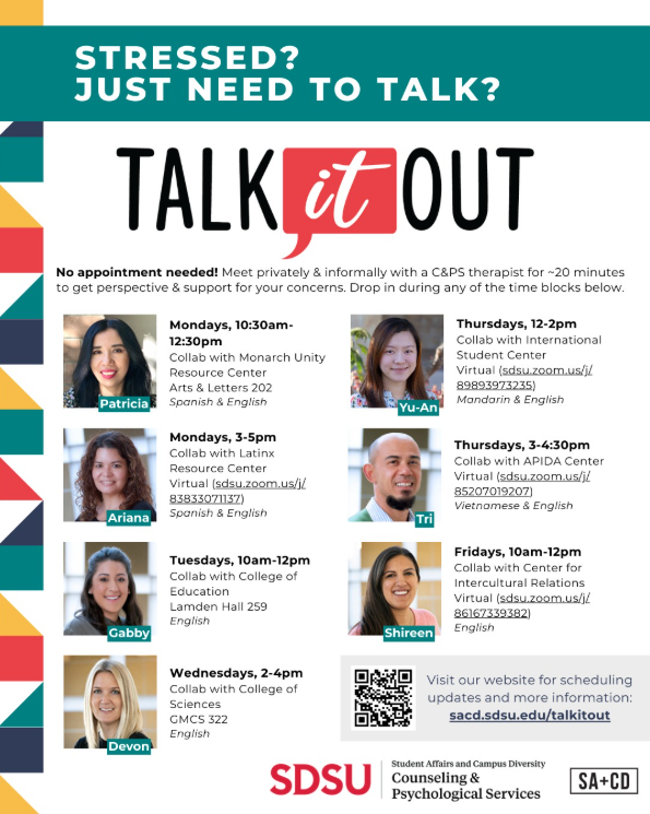 Stressed Out? Need someone to talk to? Schedul a 15min consult w/Zemed tues 10-11a at calendly.com/zberhe
