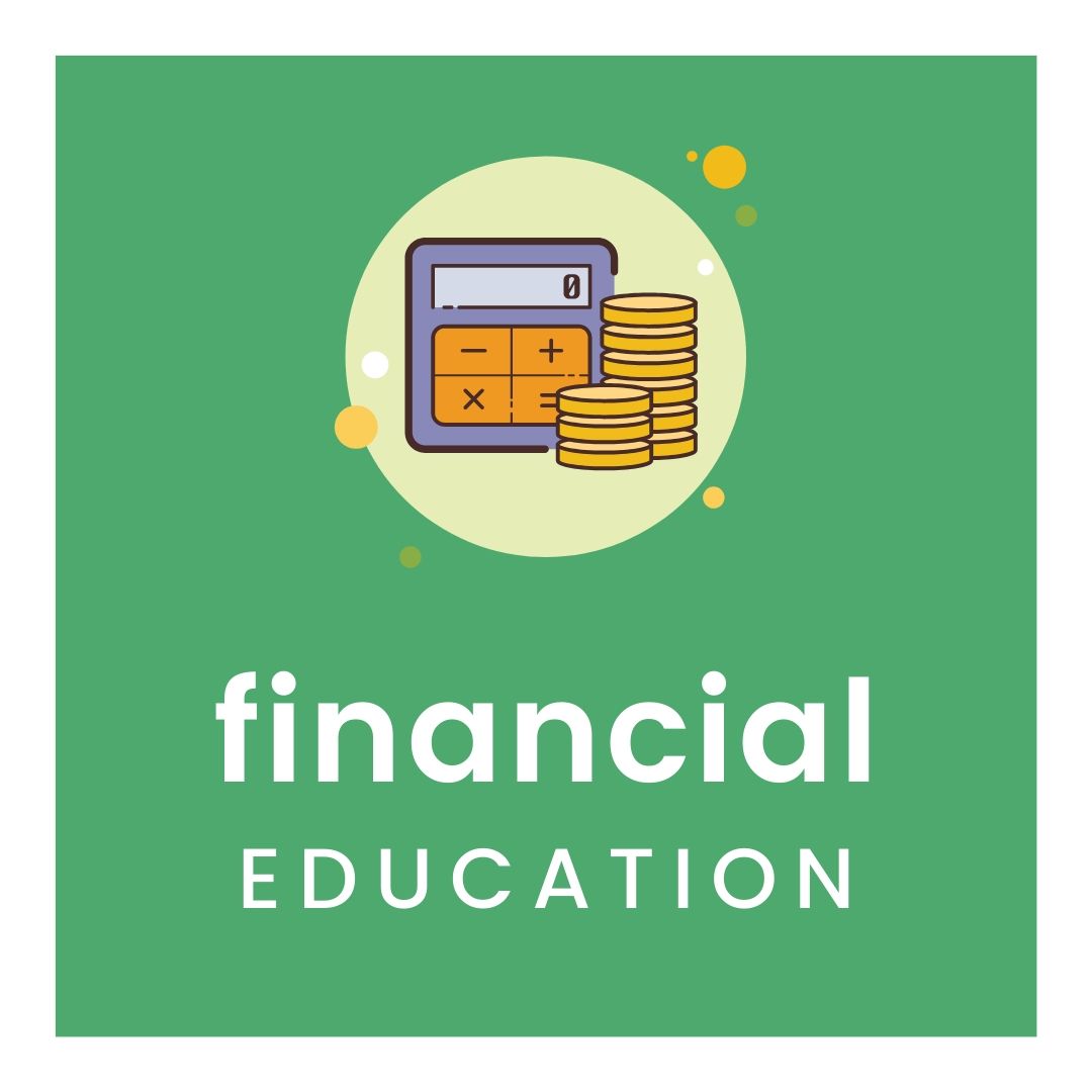 financial education image of coins and calculator