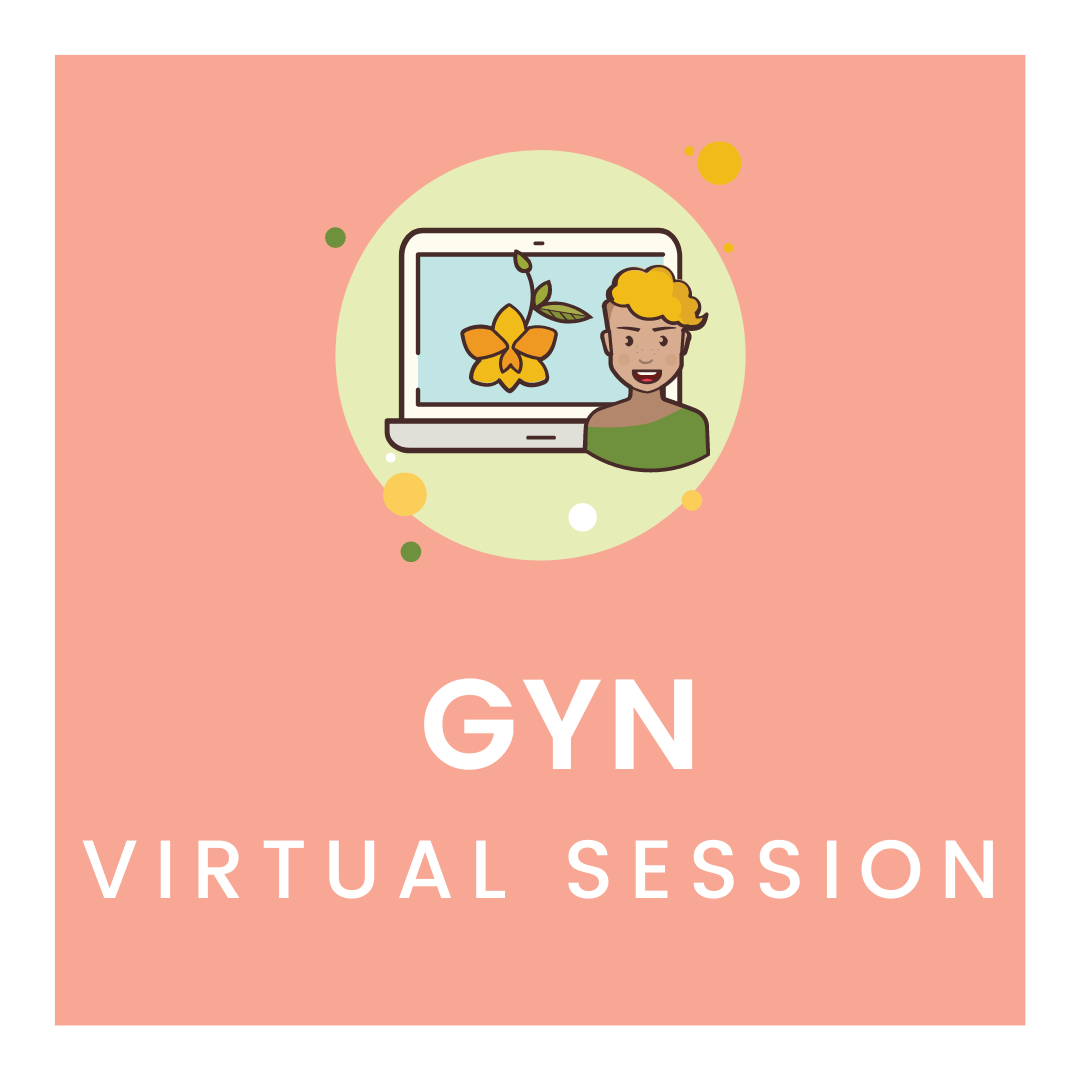 GYN virtual sessions image of student with computer