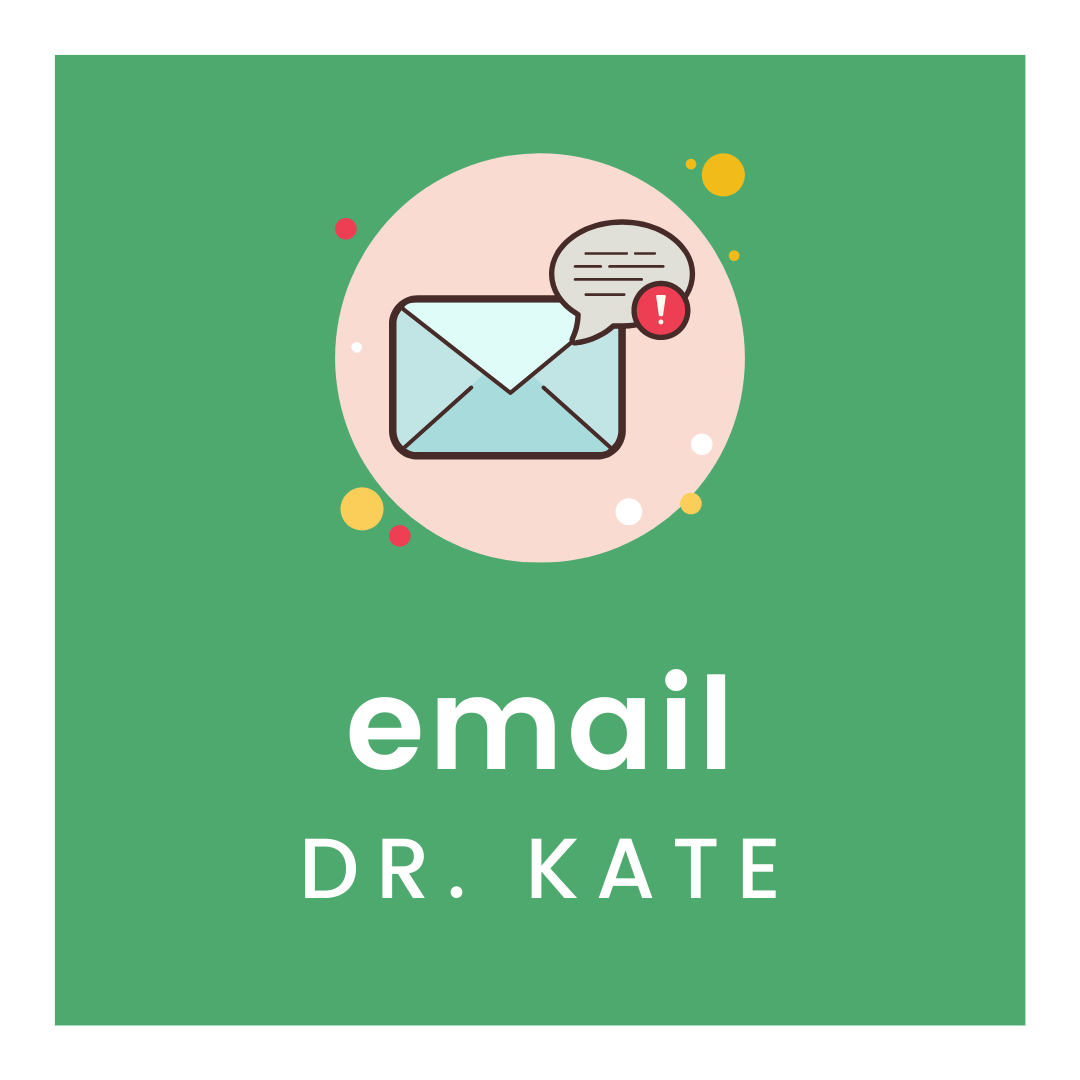 Email Dr. Kate (email envelope symbol)