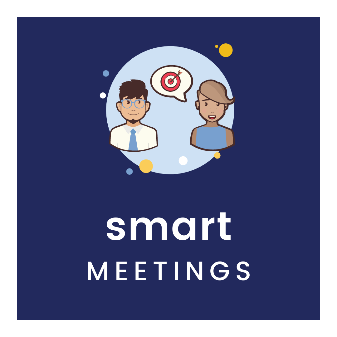 smart meetings (illustration of two people talking)