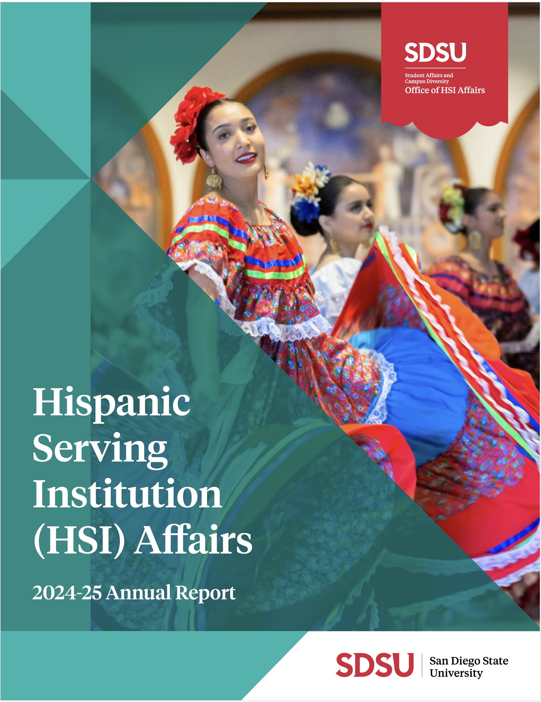 cover of 2024-25 annual report with dancers photo