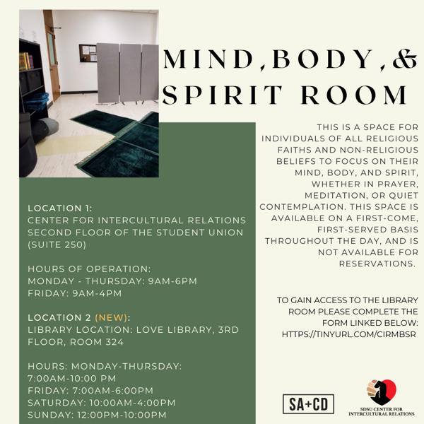 Mind, Body, Spirit Flyer