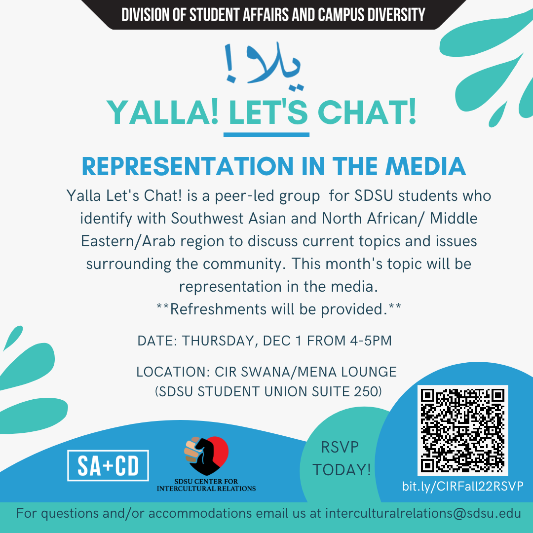 Flyer for Yalla! Let's Chat
