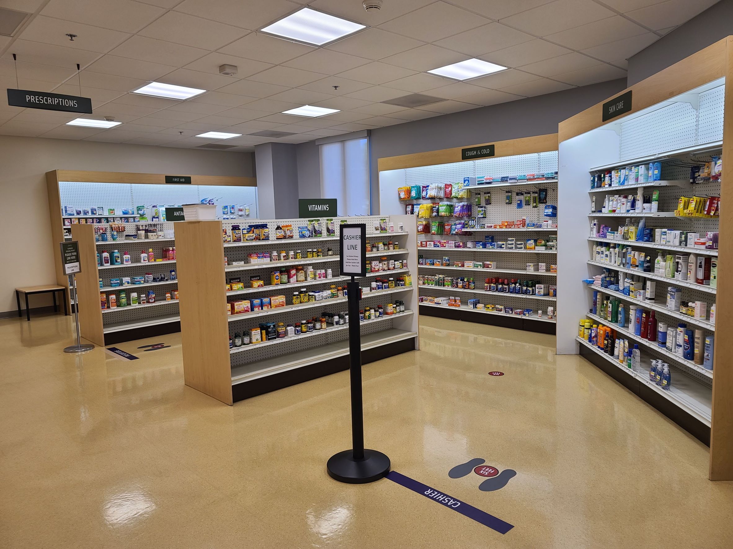 Over the counter medication section