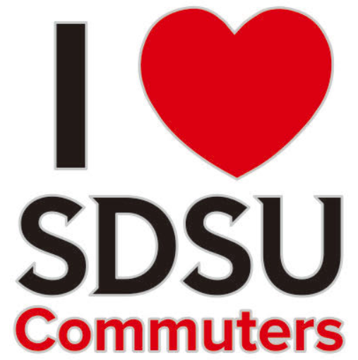 I heart symbol SDSU commuters