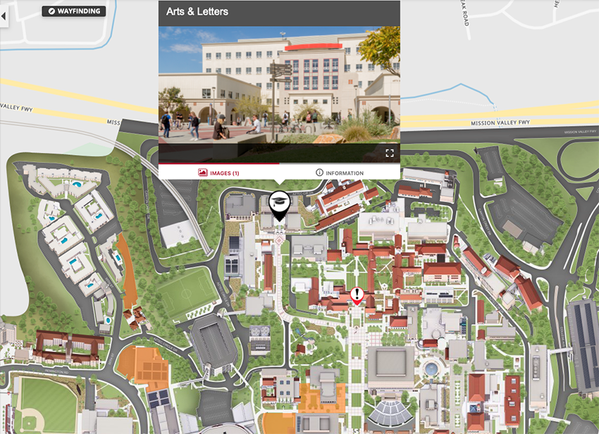 Sdsu Campus Map Printable