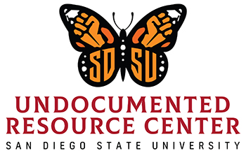 Undocumented Resource Center with butterfly logo